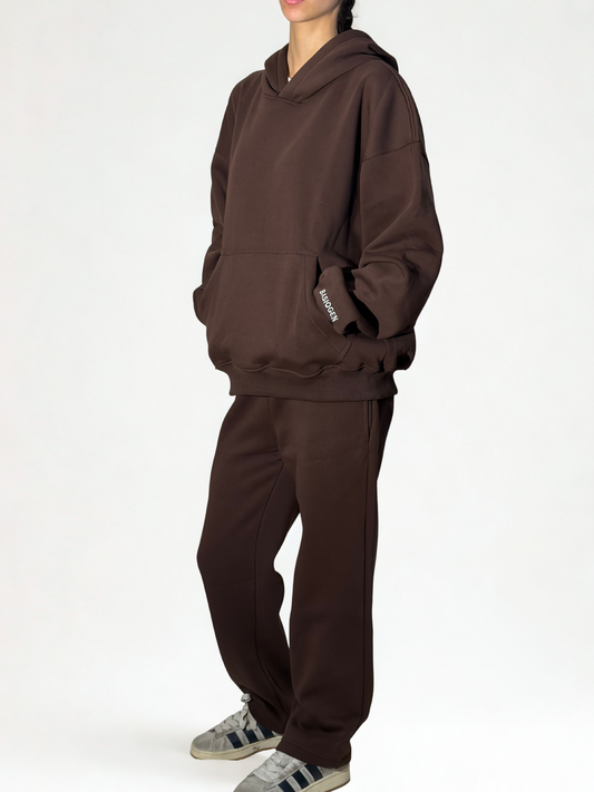 Brown Hoodie Set