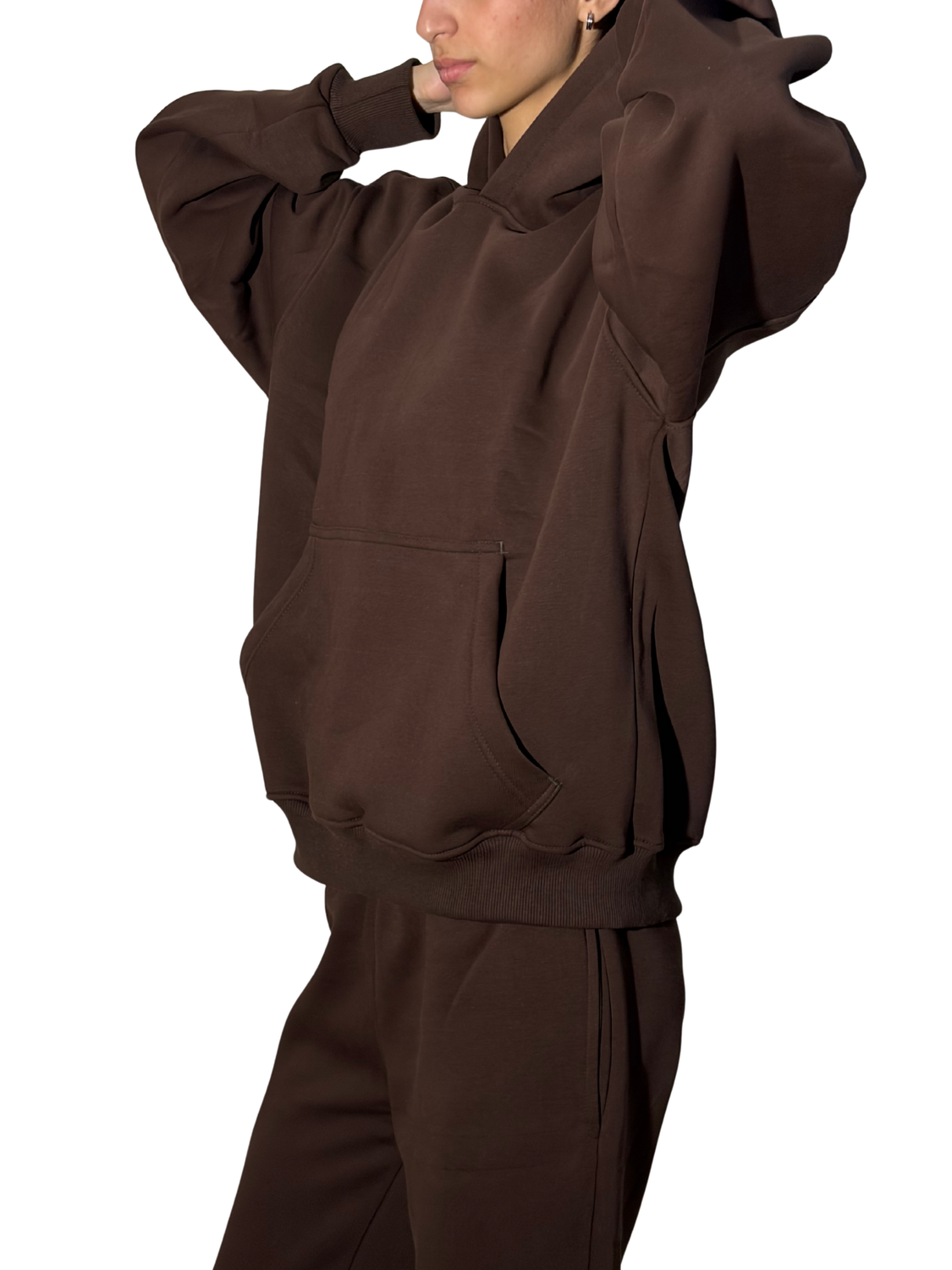 Brown Hoodie Set