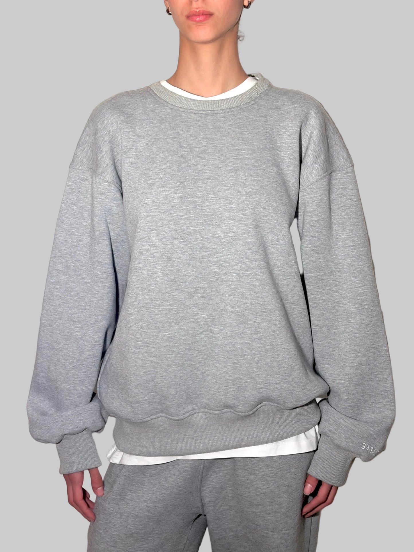 Unisex Grey Crewneck