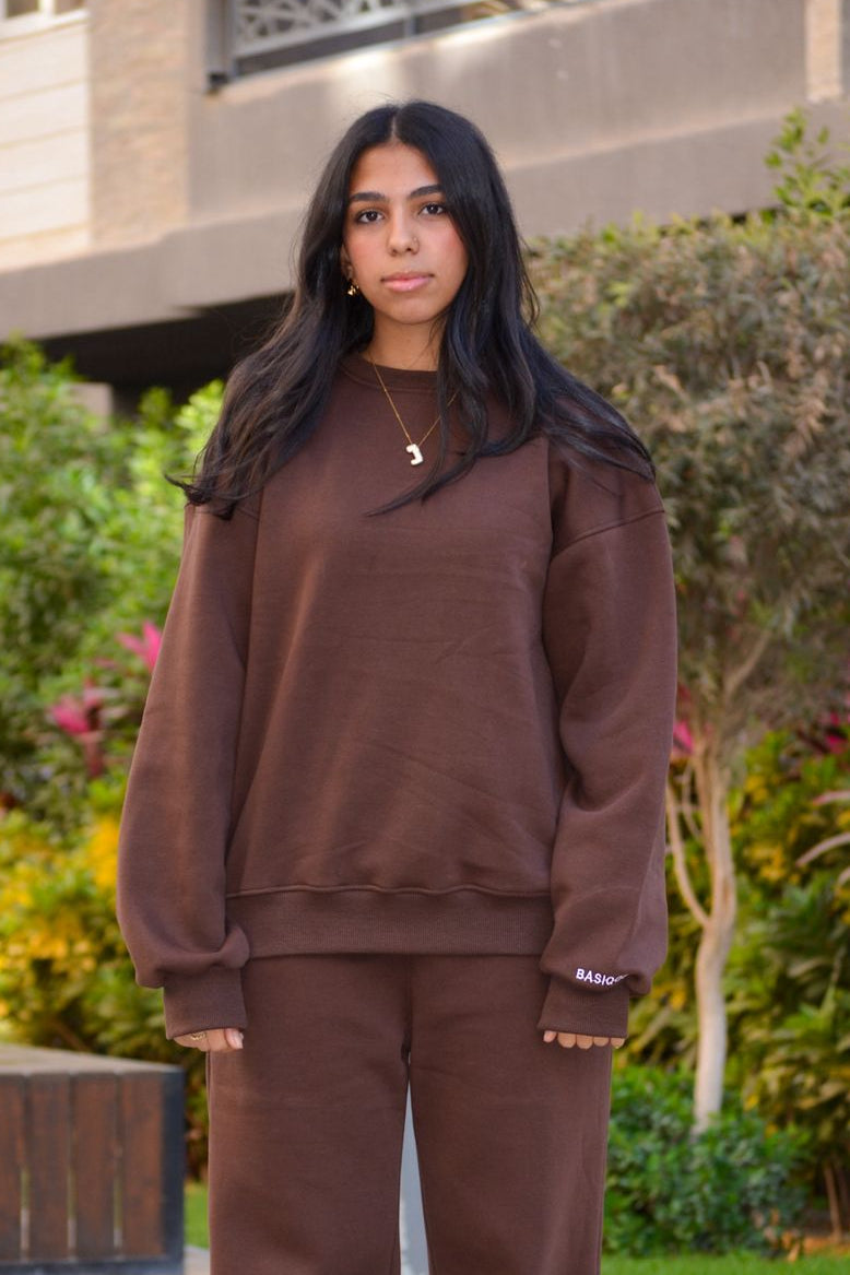 Brown Crewneck Sweatshirt