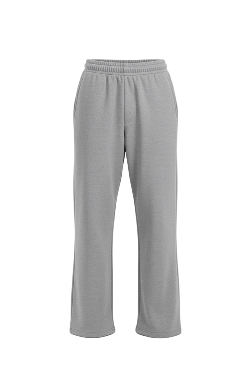 Grey Relaxed Fit Fleece Sweatpants